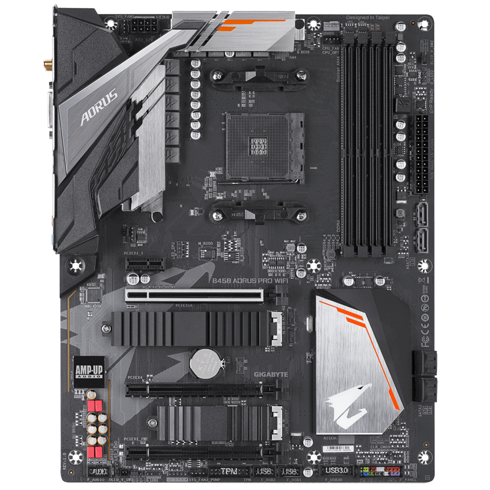 Gigabyte aorus b450 pro подключение передней панели